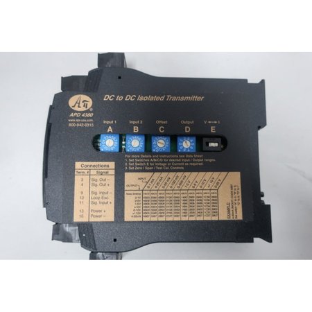Absolute Process Dc To Dc Isolated Transmitter, APD 4380 D APD 4380 D
